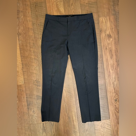 Banana Republic Navy Blue Wool Straight Leg Ryan dress Pants - Picture 2 of 4